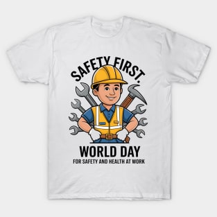 World Day for Safety and Health at Work Safety T-Shirt